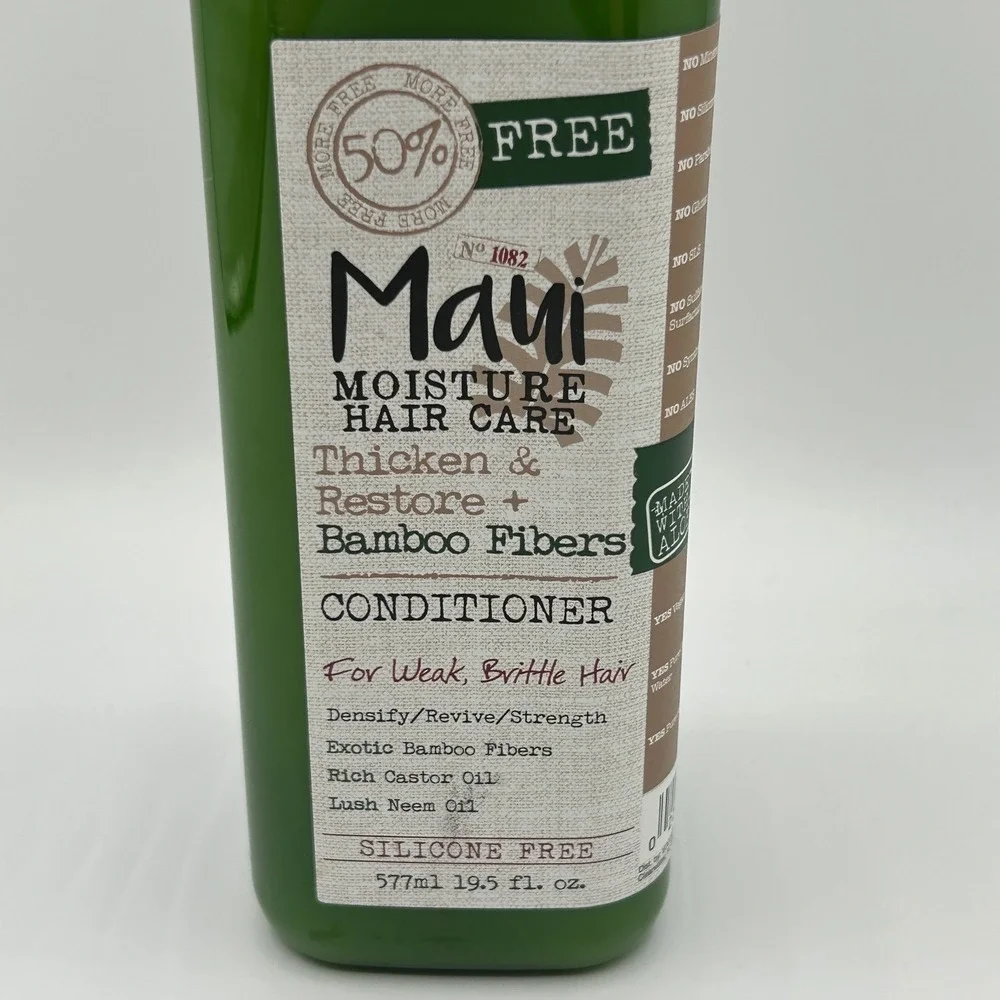 Maui Moisture Thicken & Restore Bamboo Fibers‎ Conditioner 19.5oz Silicone Free